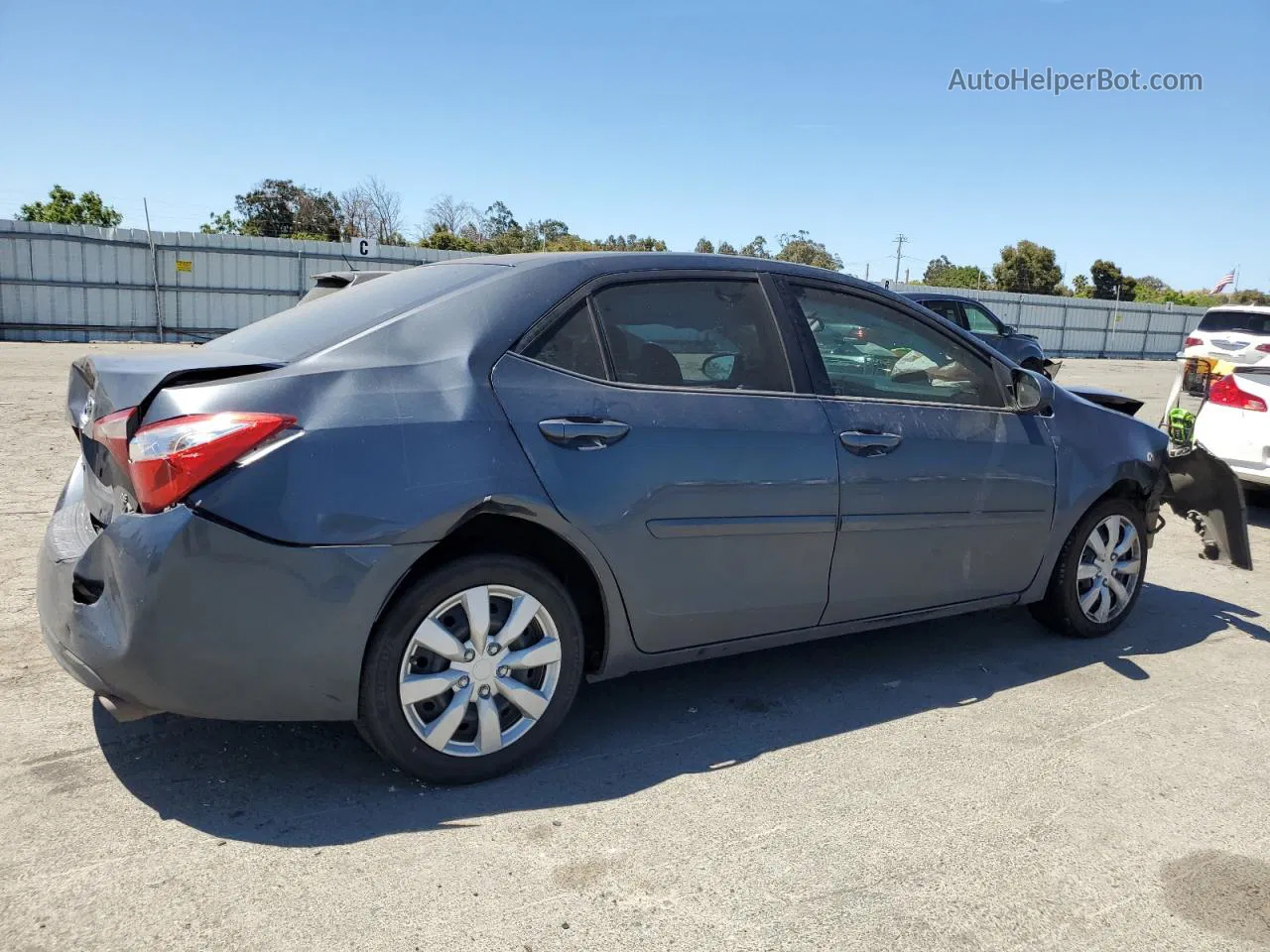 2015 Toyota Corolla L Charcoal vin: 5YFBURHE9FP281988