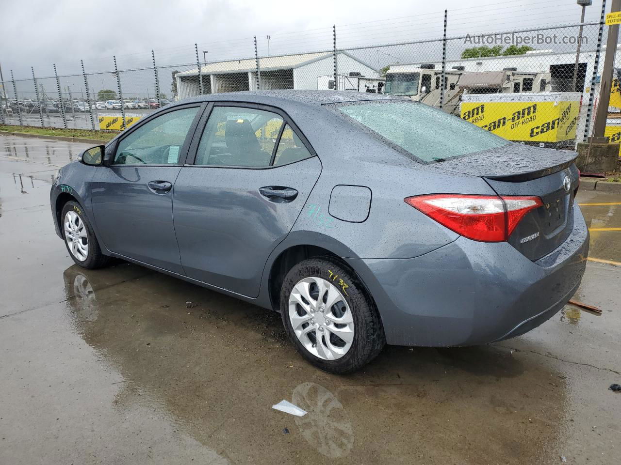 2015 Toyota Corolla L Gray vin: 5YFBURHE9FP317209