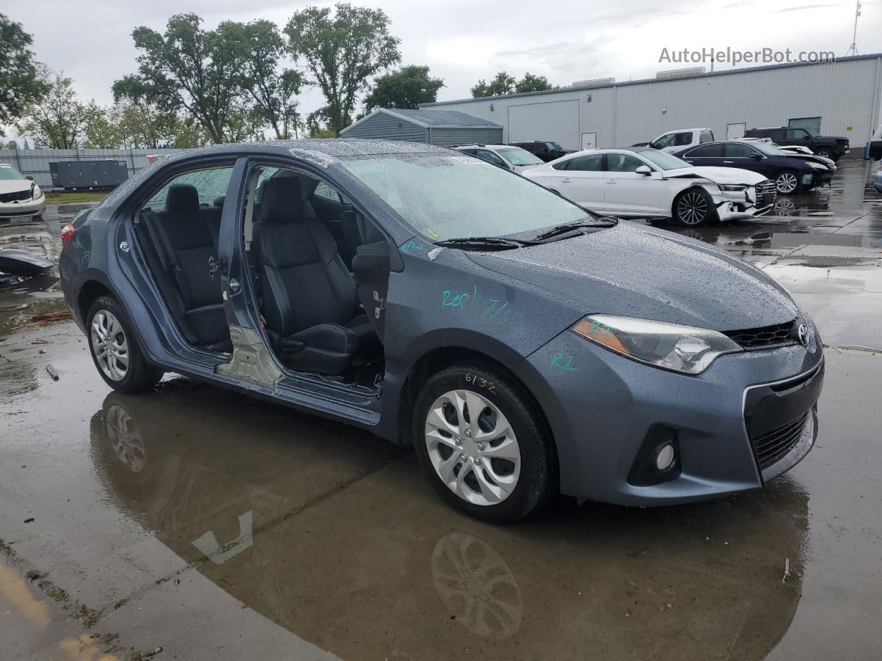 2015 Toyota Corolla L Gray vin: 5YFBURHE9FP317209