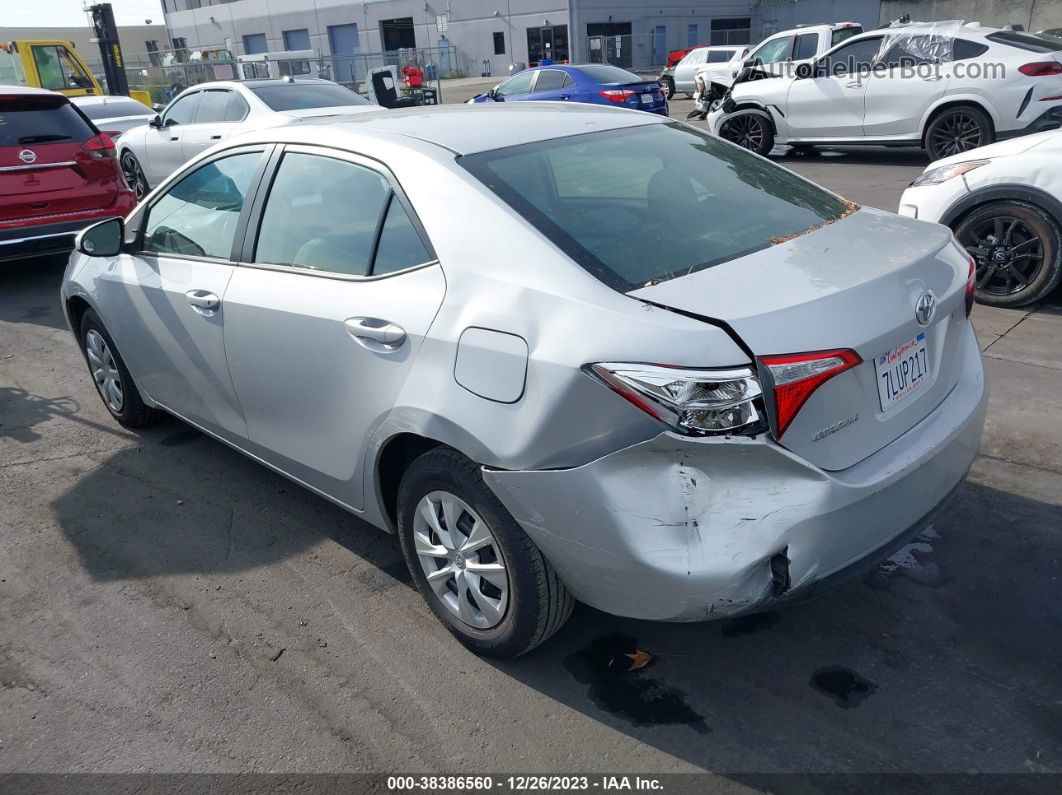 2015 Toyota Corolla L Silver vin: 5YFBURHE9FP319817