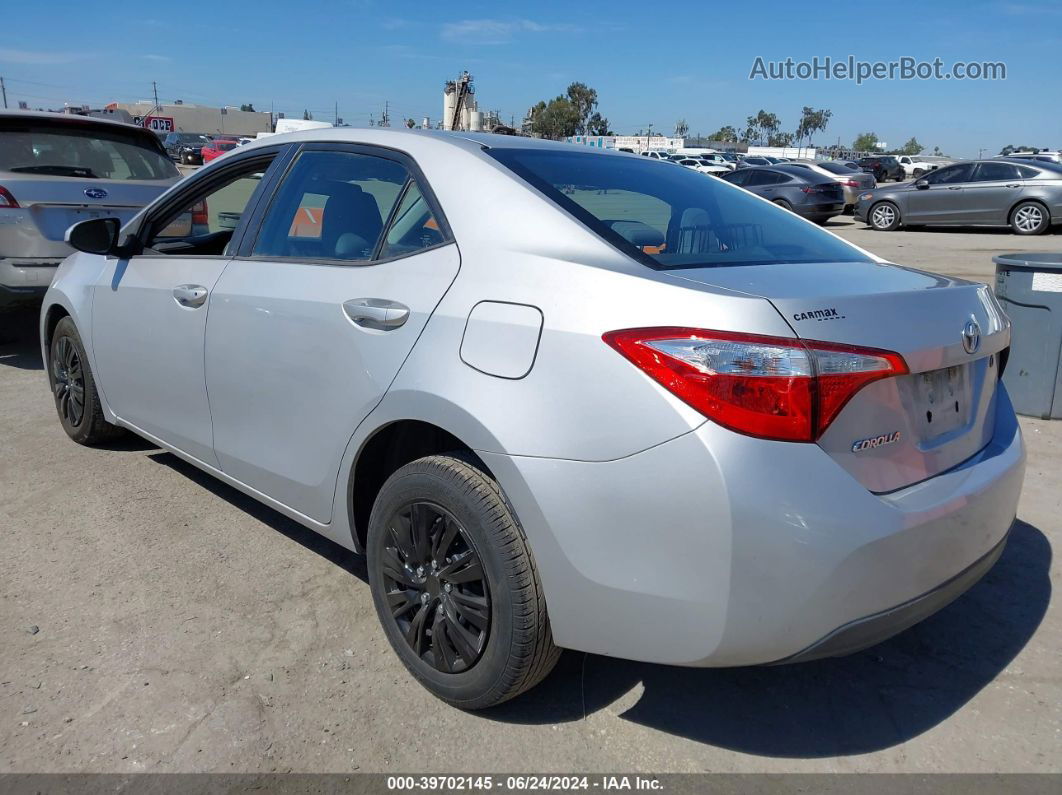 2015 Toyota Corolla L Silver vin: 5YFBURHE9FP331742