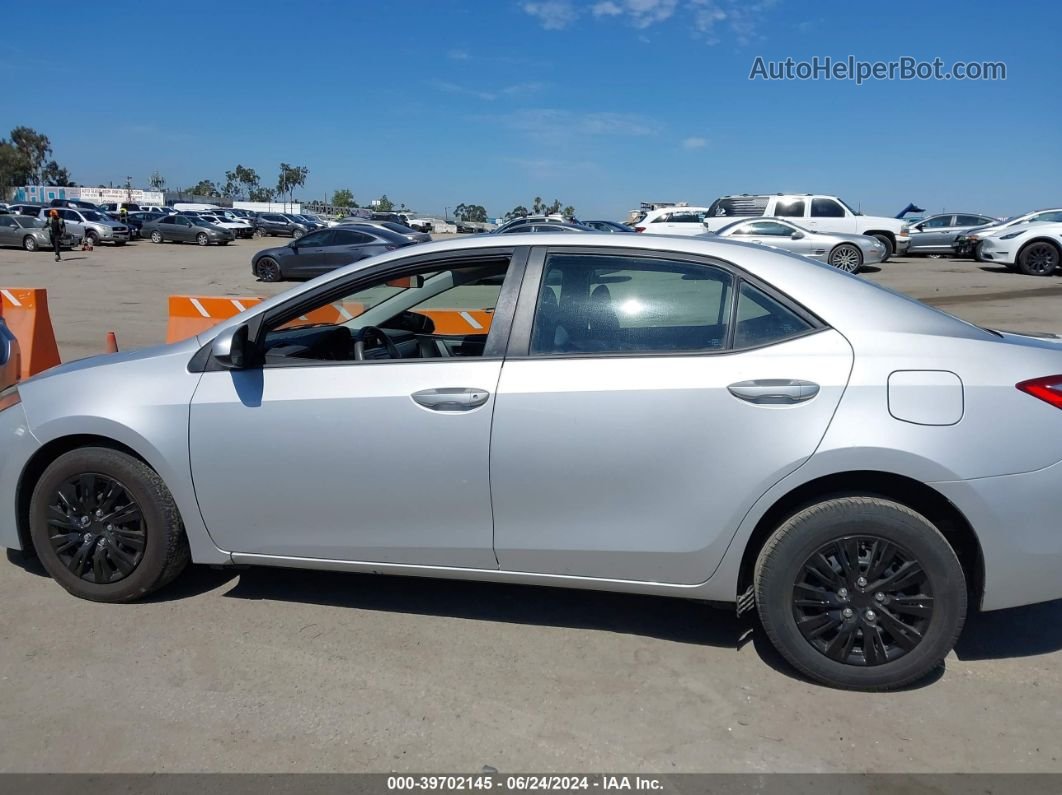 2015 Toyota Corolla L Silver vin: 5YFBURHE9FP331742