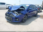 2015 Toyota Corolla S Plus Blue vin: 5YFBURHE9FP345172