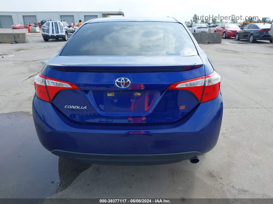 2015 Toyota Corolla S Plus Blue vin: 5YFBURHE9FP345172