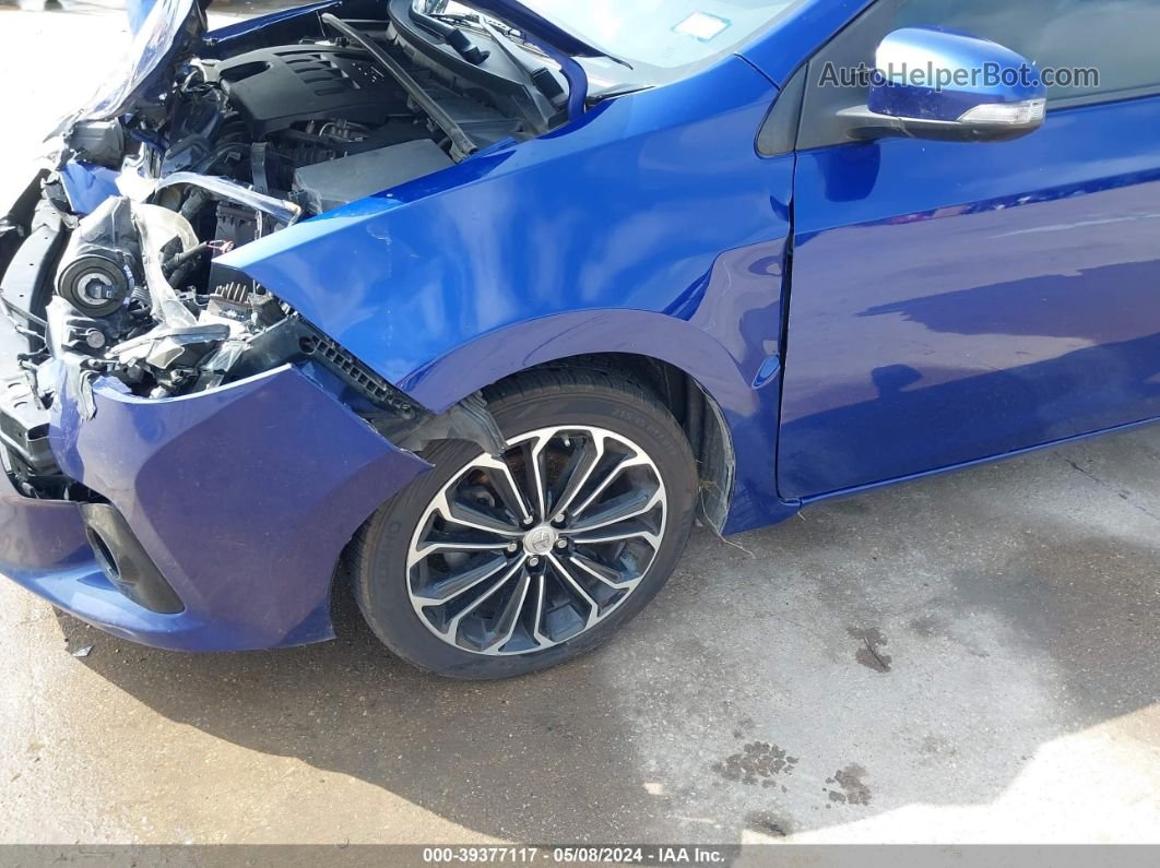 2015 Toyota Corolla S Plus Blue vin: 5YFBURHE9FP345172