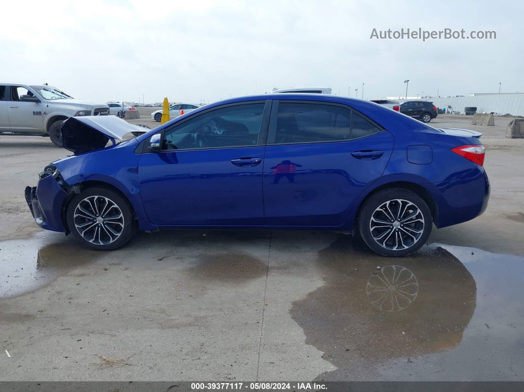 2015 Toyota Corolla S Plus Blue vin: 5YFBURHE9FP345172