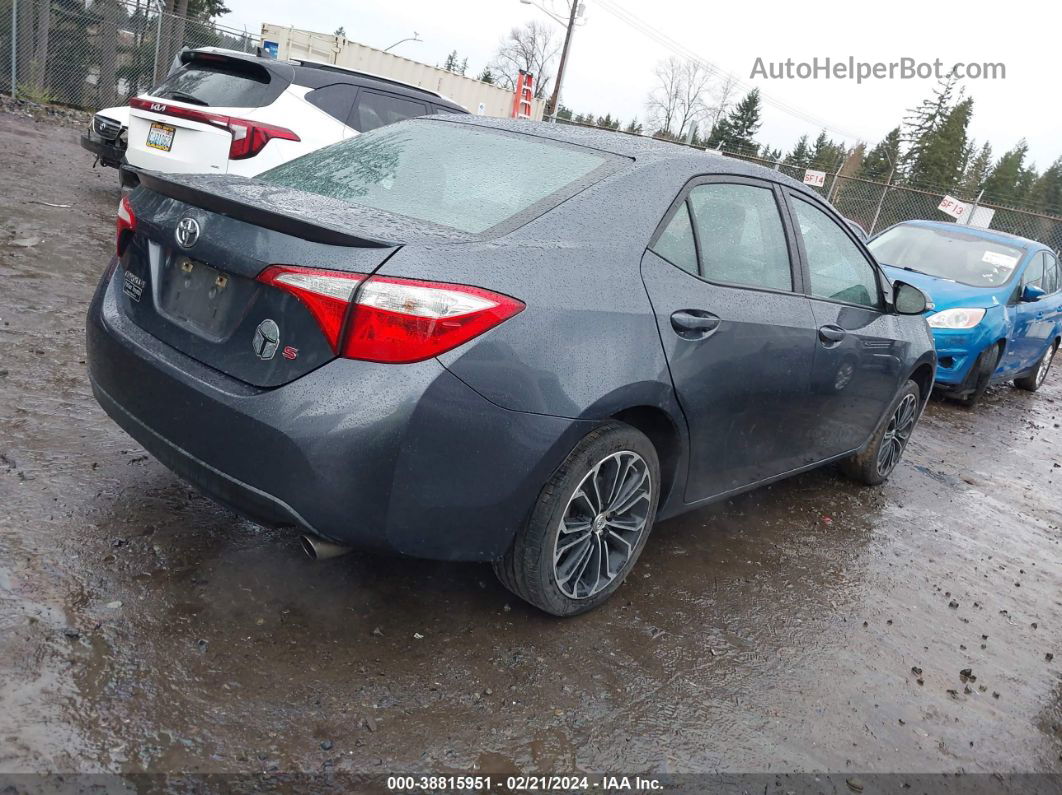 2015 Toyota Corolla S Plus Gray vin: 5YFBURHE9FP358827