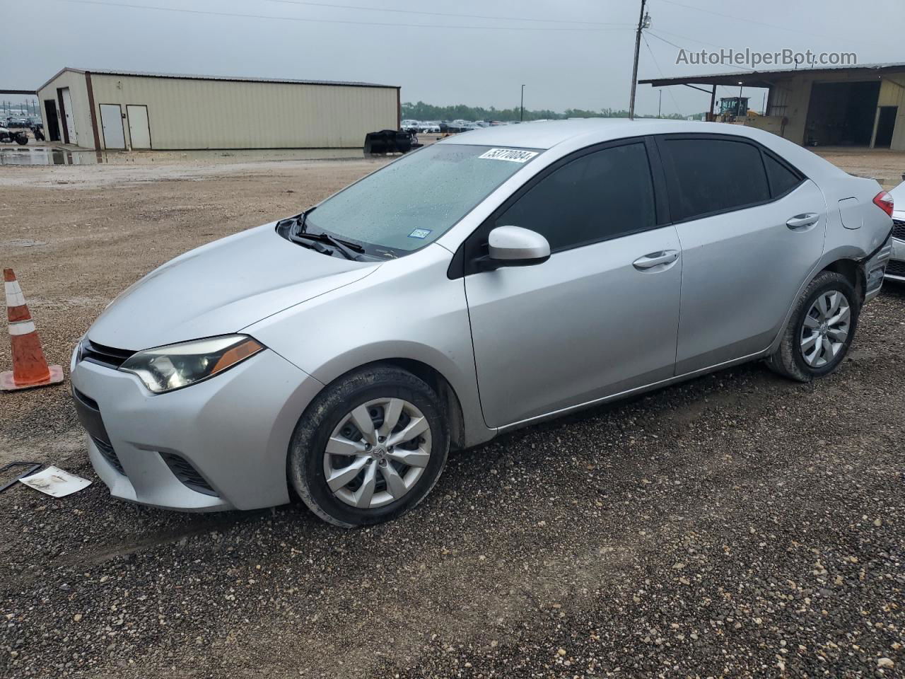 2016 Toyota Corolla L Silver vin: 5YFBURHE9GP373295