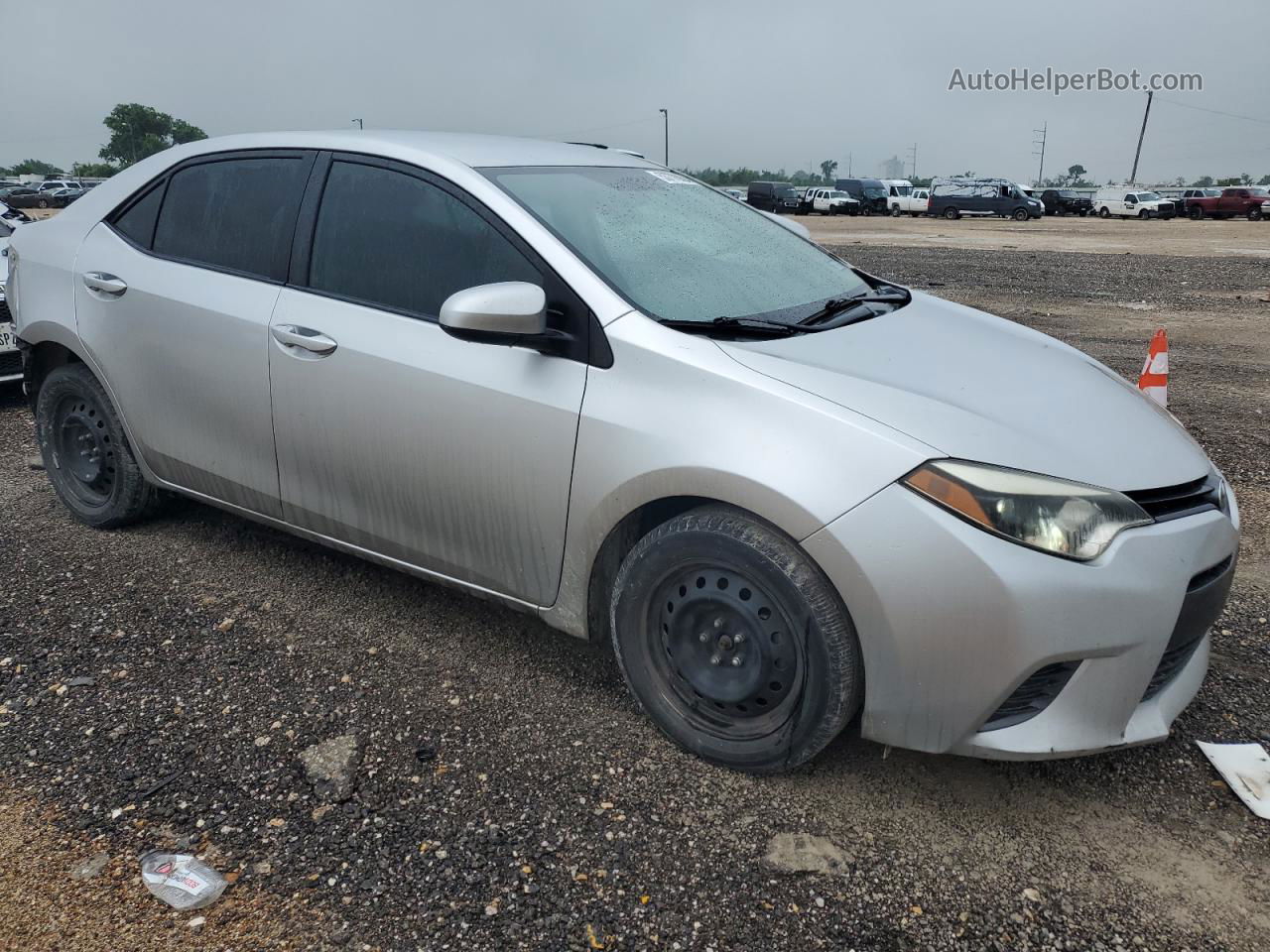 2016 Toyota Corolla L Silver vin: 5YFBURHE9GP373295