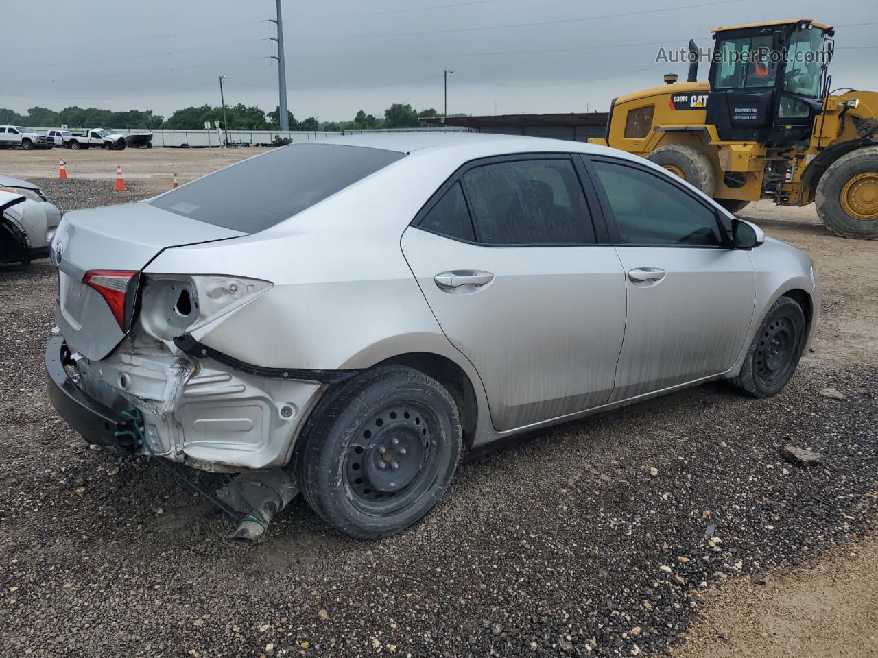 2016 Toyota Corolla L Silver vin: 5YFBURHE9GP373295