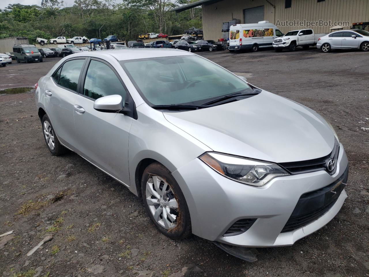 2016 Toyota Corolla L Silver vin: 5YFBURHE9GP403928