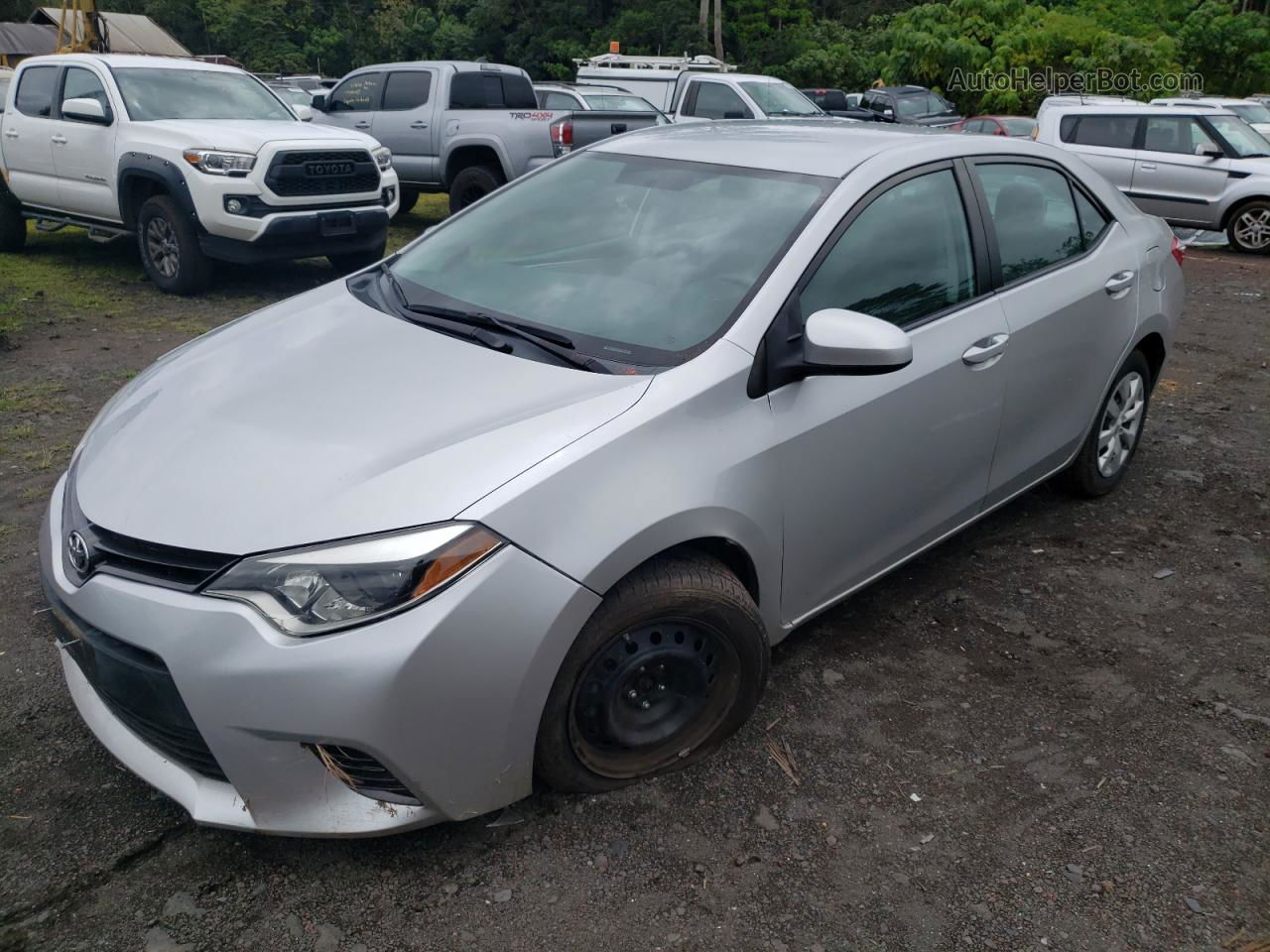 2016 Toyota Corolla L Silver vin: 5YFBURHE9GP403928