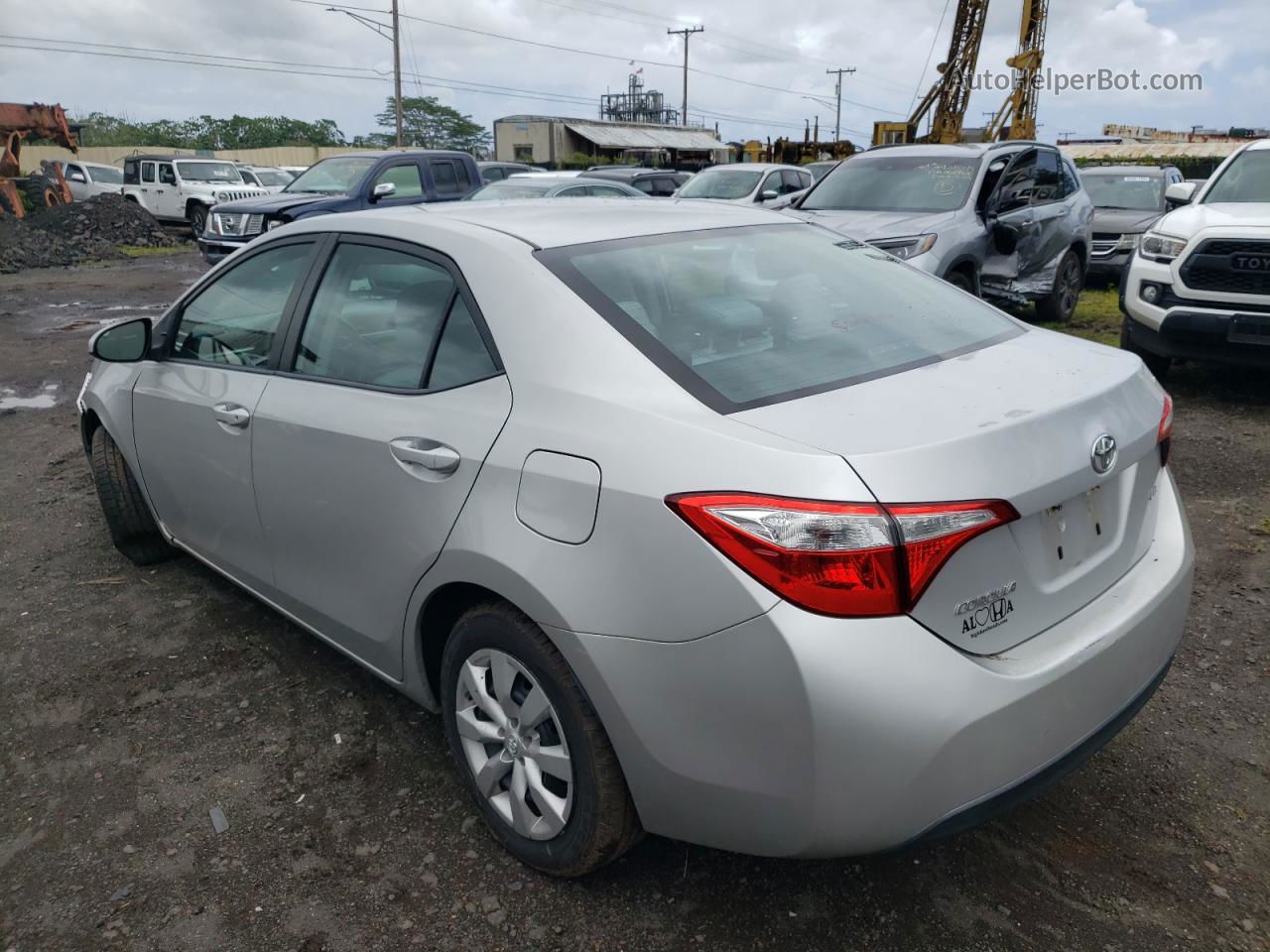 2016 Toyota Corolla L Silver vin: 5YFBURHE9GP403928