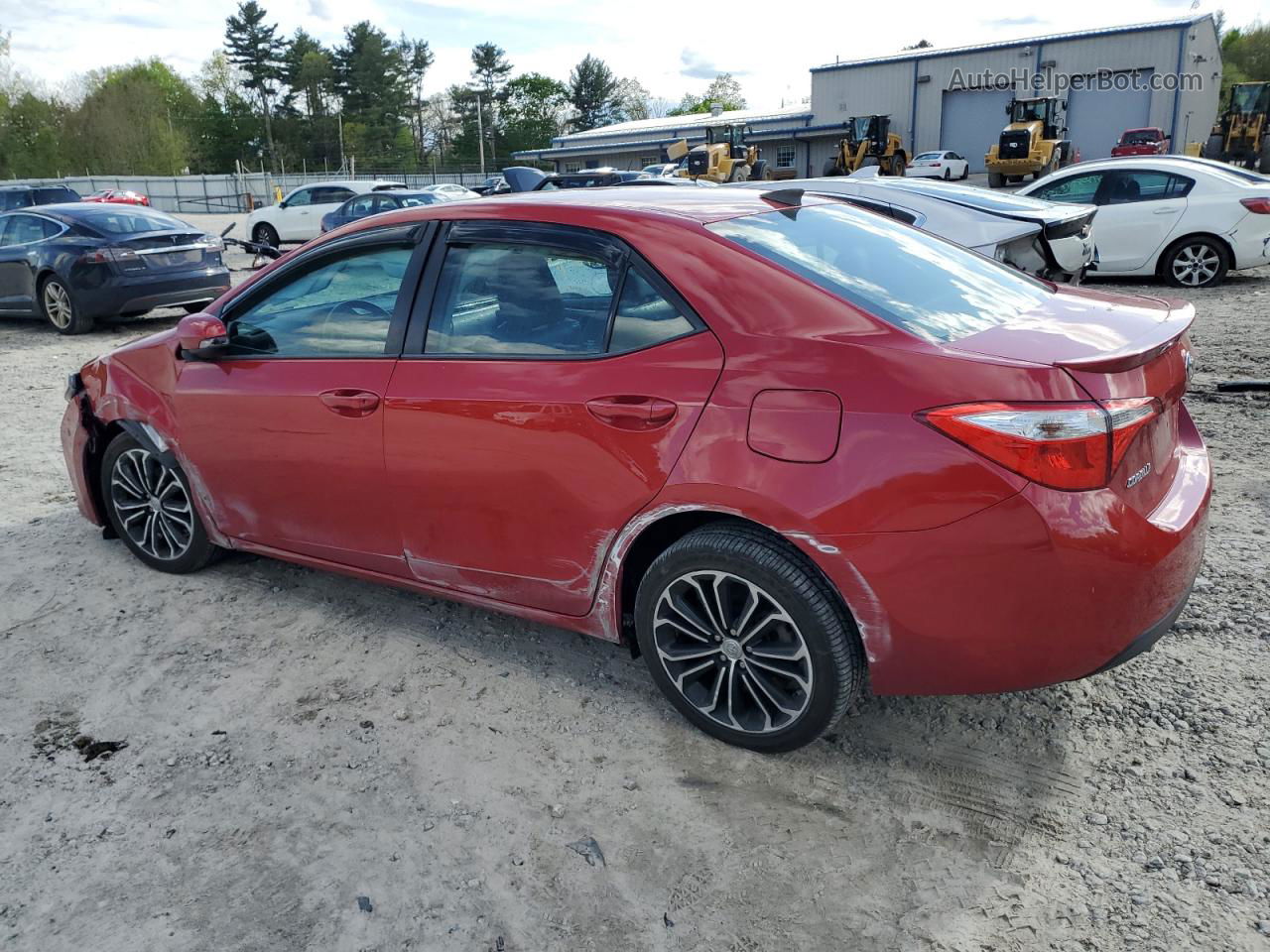 2016 Toyota Corolla L Red vin: 5YFBURHE9GP407218