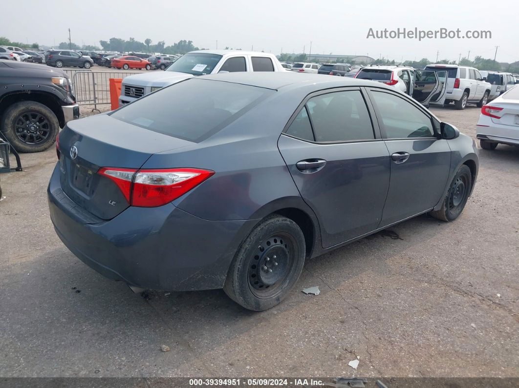 2016 Toyota Corolla Le Dark Blue vin: 5YFBURHE9GP420079