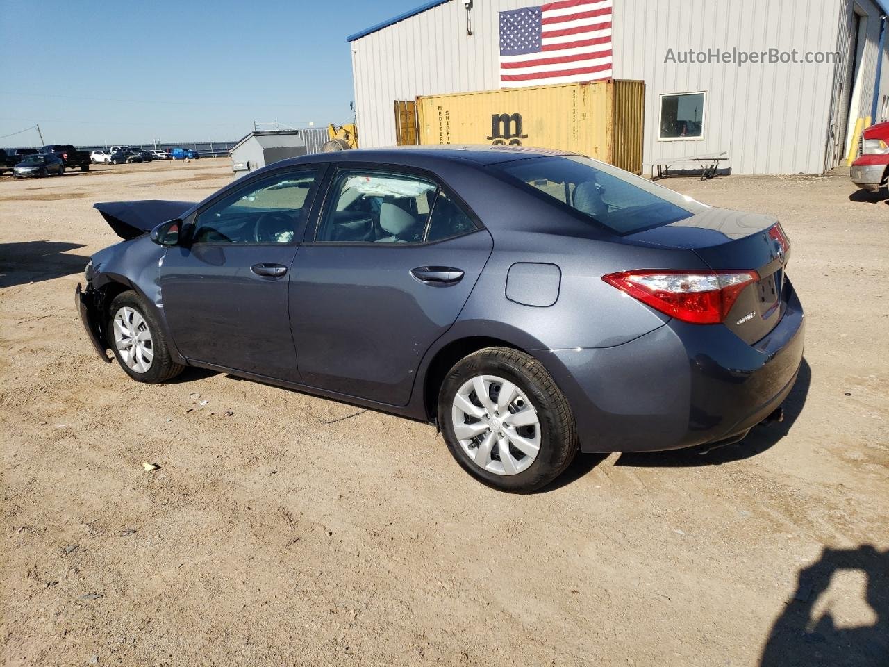 2016 Toyota Corolla L Синий vin: 5YFBURHE9GP463367