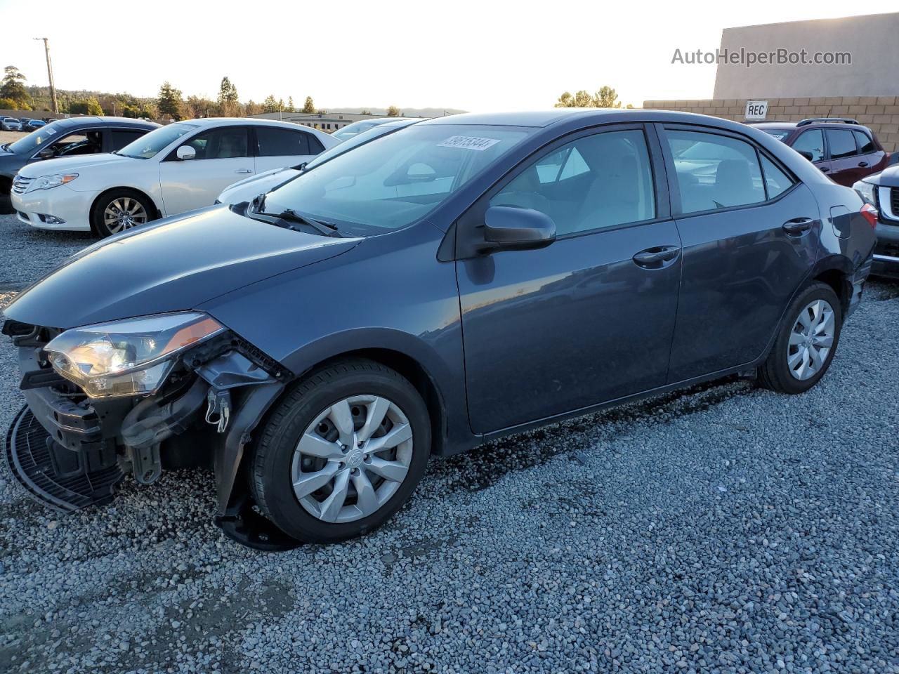 2016 Toyota Corolla L Charcoal vin: 5YFBURHE9GP471954