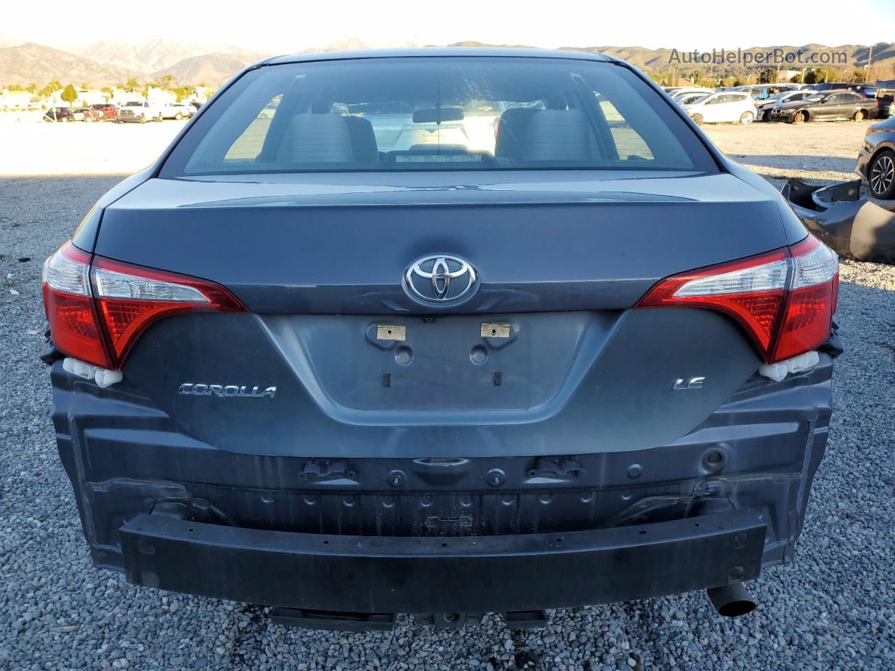 2016 Toyota Corolla L Charcoal vin: 5YFBURHE9GP471954