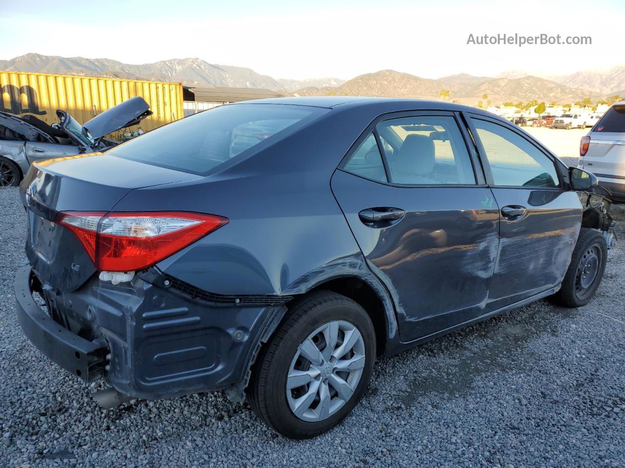 2016 Toyota Corolla L Charcoal vin: 5YFBURHE9GP471954