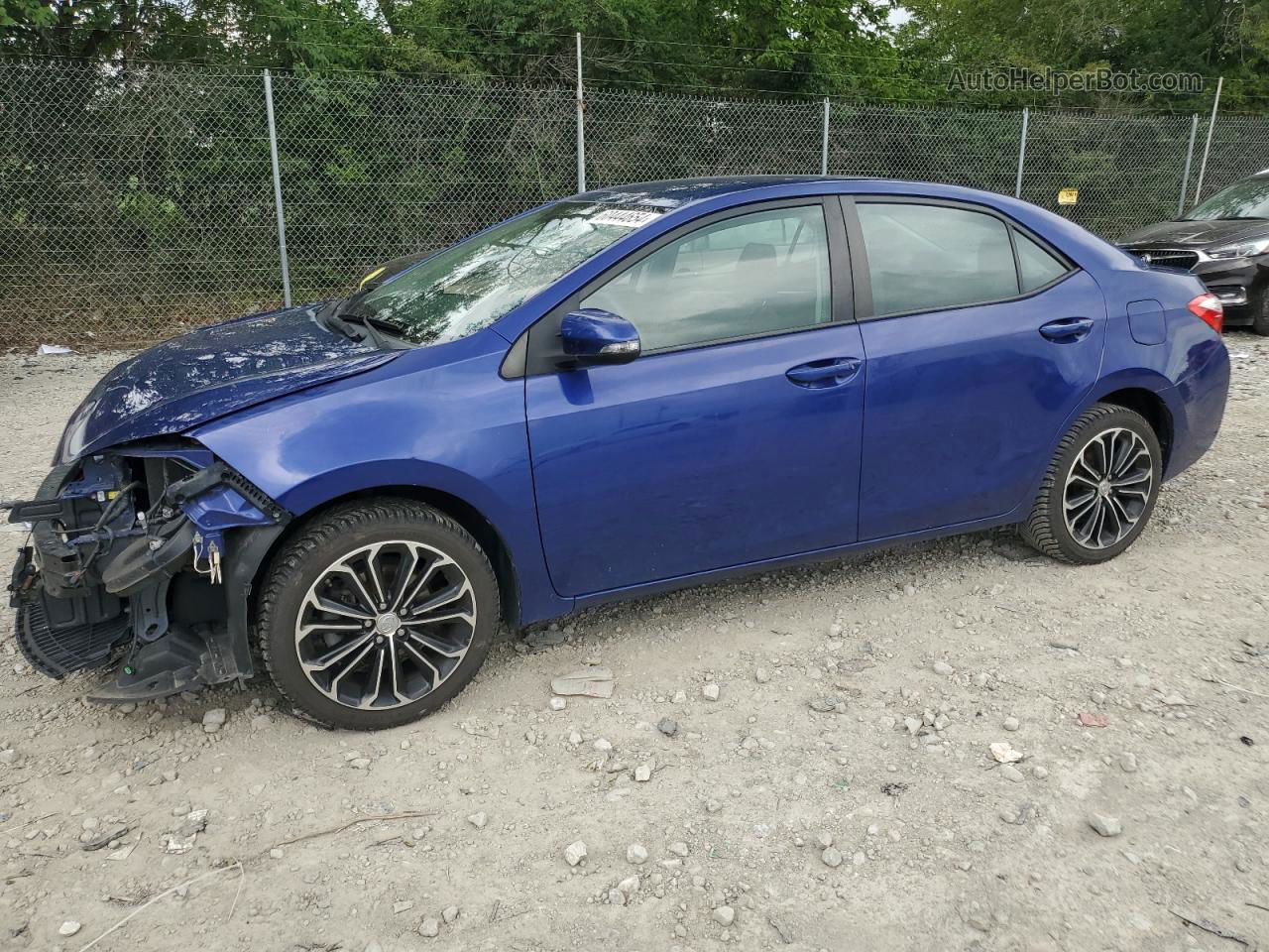 2016 Toyota Corolla L Blue vin: 5YFBURHE9GP524670