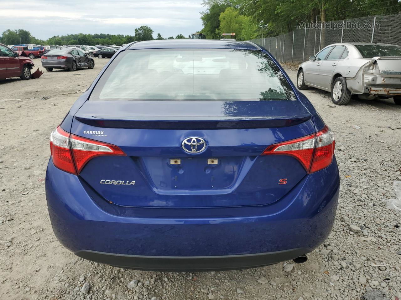 2016 Toyota Corolla L Blue vin: 5YFBURHE9GP524670