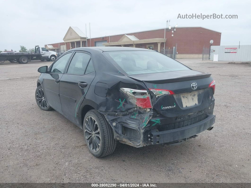 2016 Toyota Corolla S Plus Black vin: 5YFBURHE9GP525348