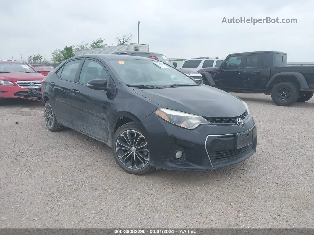 2016 Toyota Corolla S Plus Black vin: 5YFBURHE9GP525348