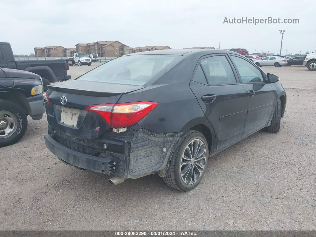 2016 Toyota Corolla S Plus Black vin: 5YFBURHE9GP525348