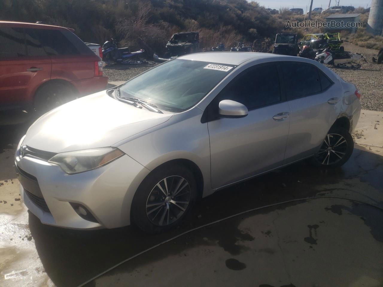 2016 Toyota Corolla L Silver vin: 5YFBURHE9GP535166