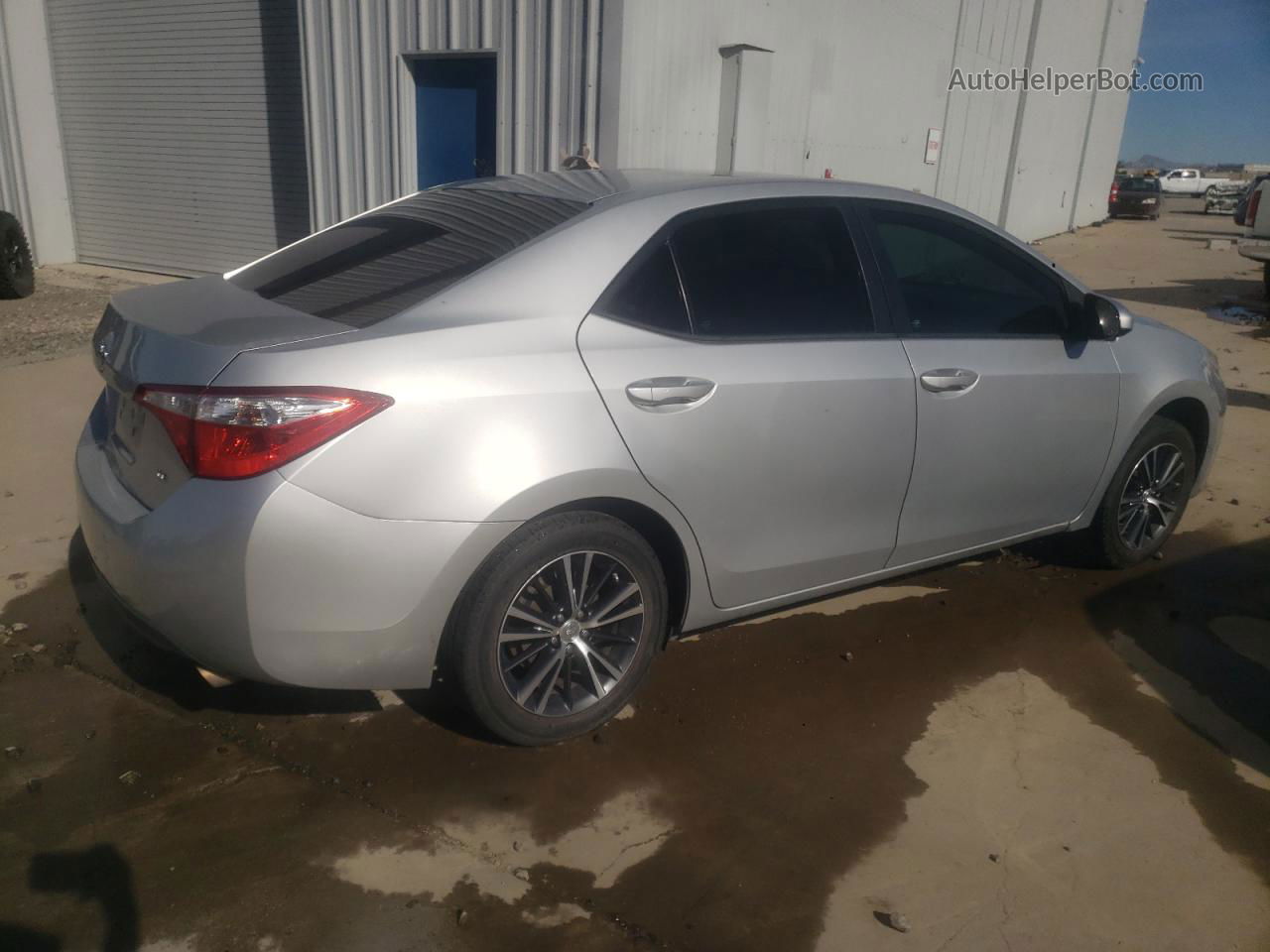 2016 Toyota Corolla L Silver vin: 5YFBURHE9GP535166