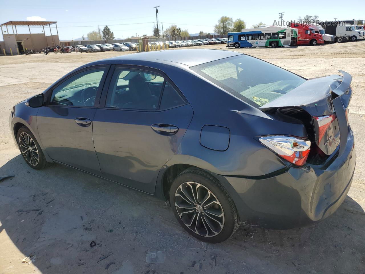 2016 Toyota Corolla L Blue vin: 5YFBURHE9GP551285