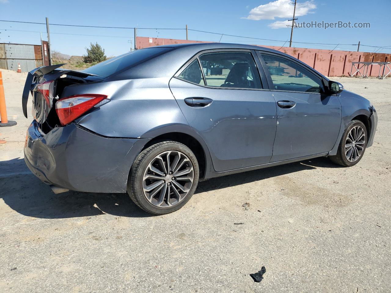 2016 Toyota Corolla L Blue vin: 5YFBURHE9GP551285