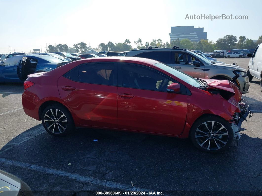 2017 Toyota Corolla Se Red vin: 5YFBURHE9HP572428