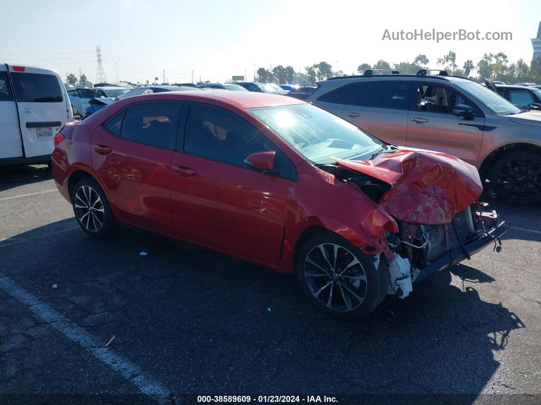 2017 Toyota Corolla Se Red vin: 5YFBURHE9HP572428