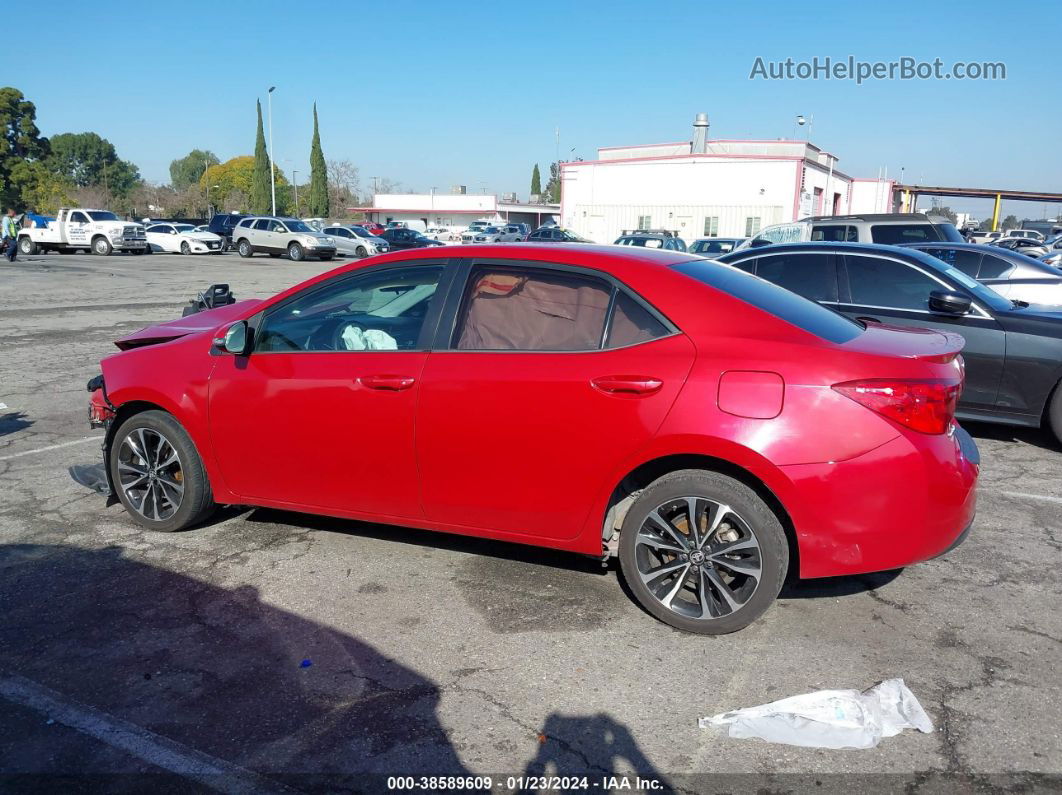 2017 Toyota Corolla Se Red vin: 5YFBURHE9HP572428