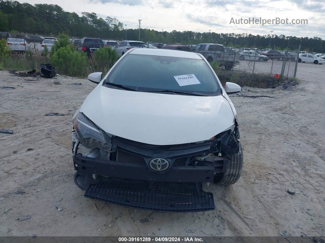 2017 Toyota Corolla Le White vin: 5YFBURHE9HP577404