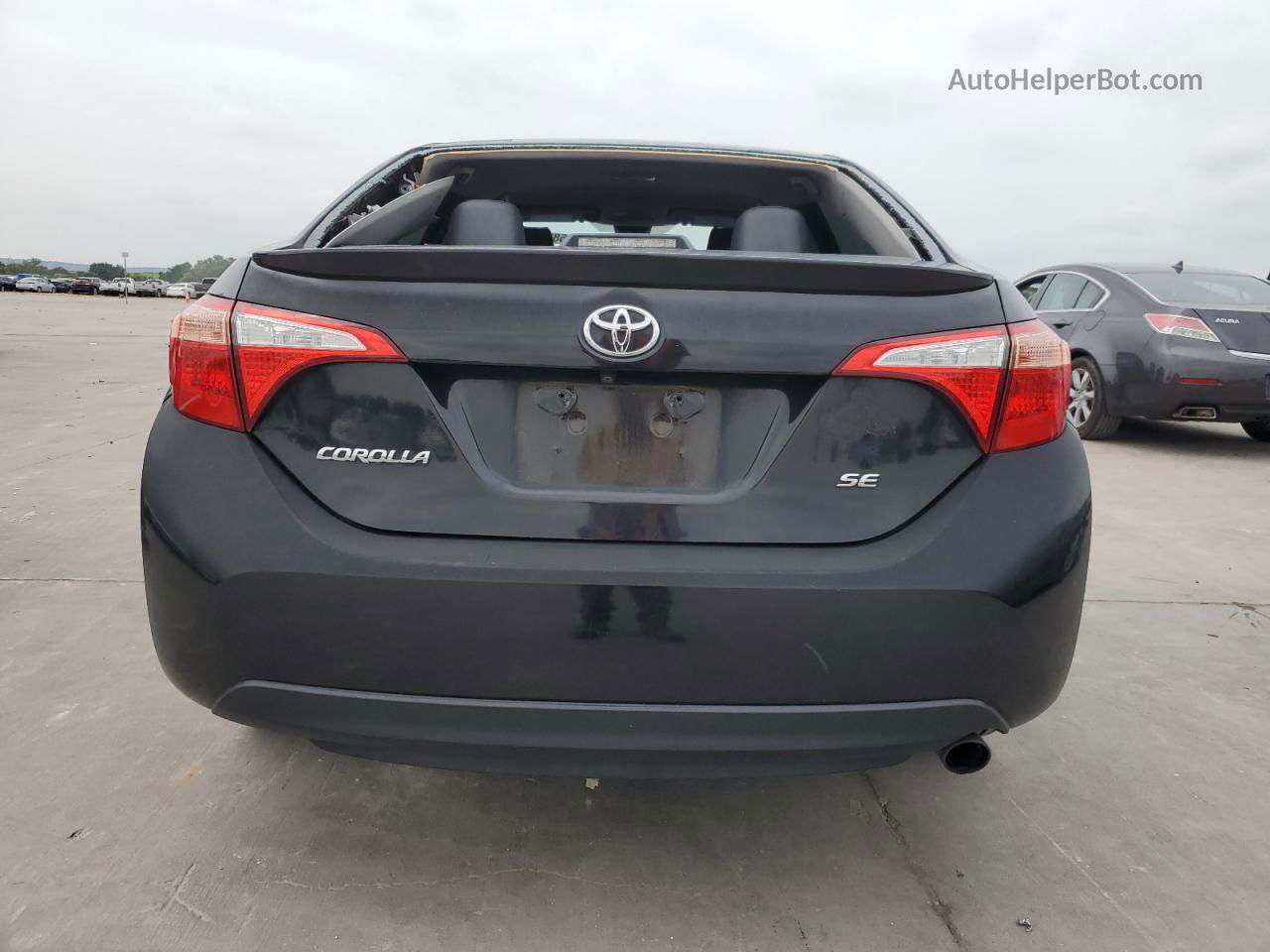 2017 Toyota Corolla L Black vin: 5YFBURHE9HP591772