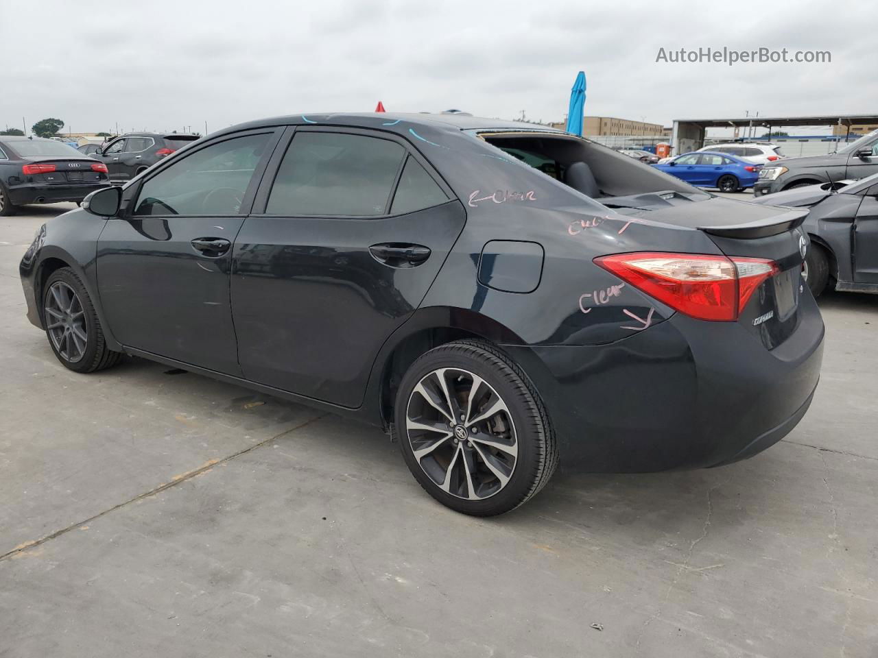 2017 Toyota Corolla L Black vin: 5YFBURHE9HP591772