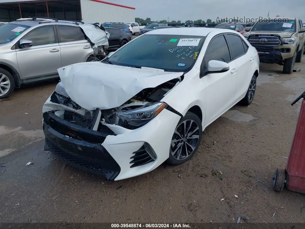 2017 Toyota Corolla Se White vin: 5YFBURHE9HP623068