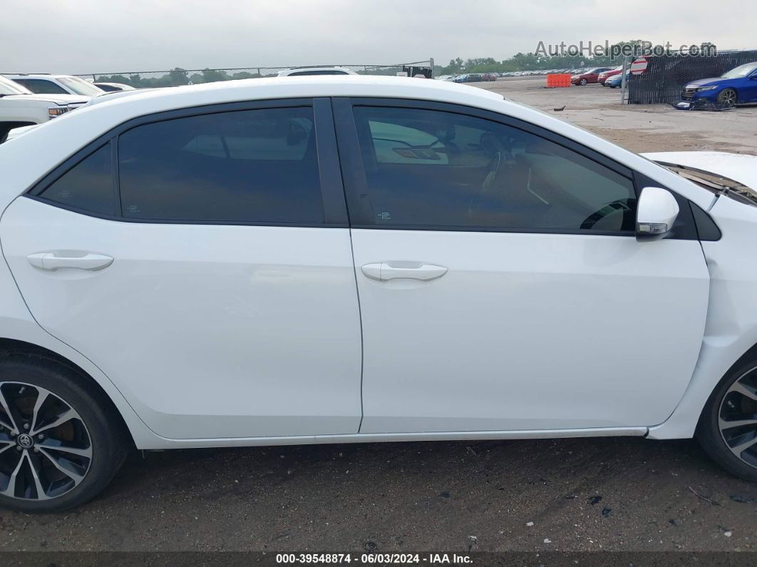 2017 Toyota Corolla Se White vin: 5YFBURHE9HP623068