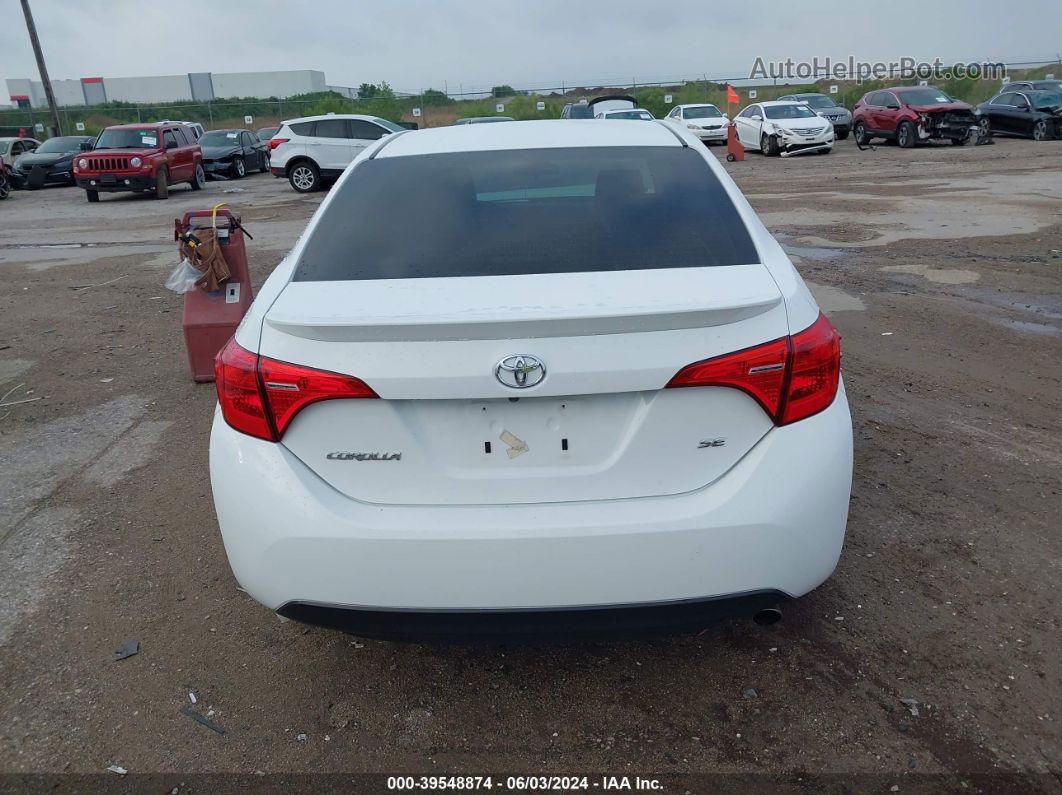 2017 Toyota Corolla Se White vin: 5YFBURHE9HP623068