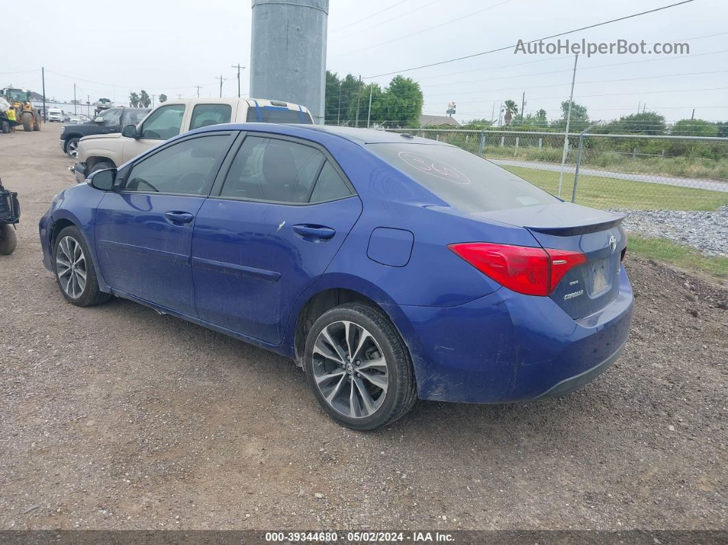 2017 Toyota Corolla Xse Blue vin: 5YFBURHE9HP630344