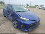 2017 Toyota Corolla Xse Blue vin: 5YFBURHE9HP630344