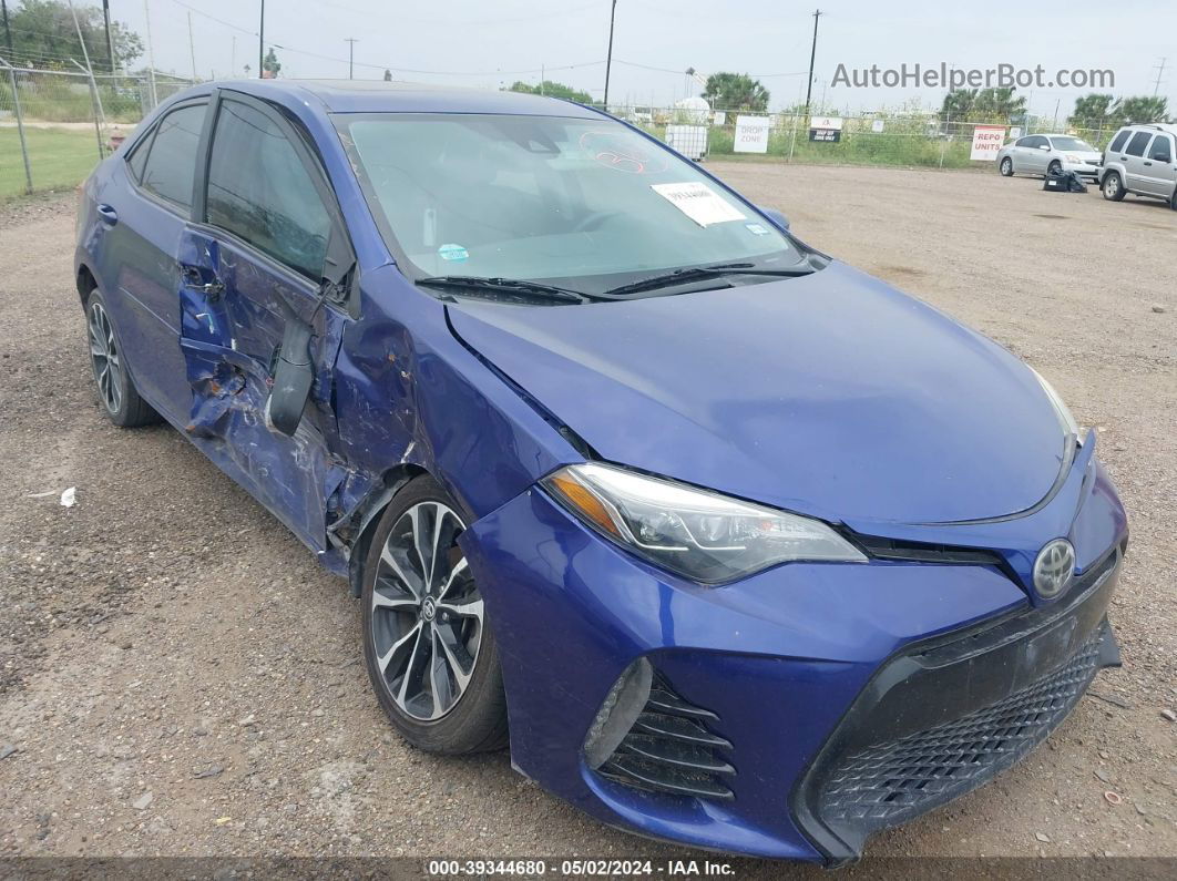 2017 Toyota Corolla Xse Blue vin: 5YFBURHE9HP630344