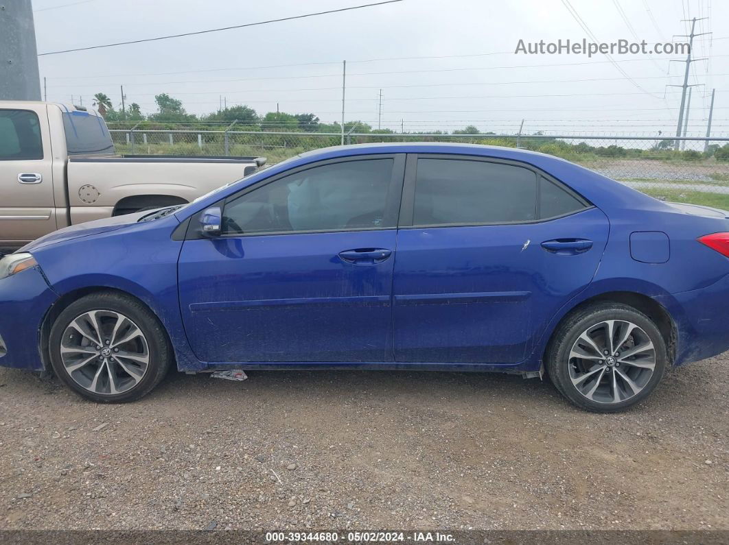 2017 Toyota Corolla Xse Blue vin: 5YFBURHE9HP630344