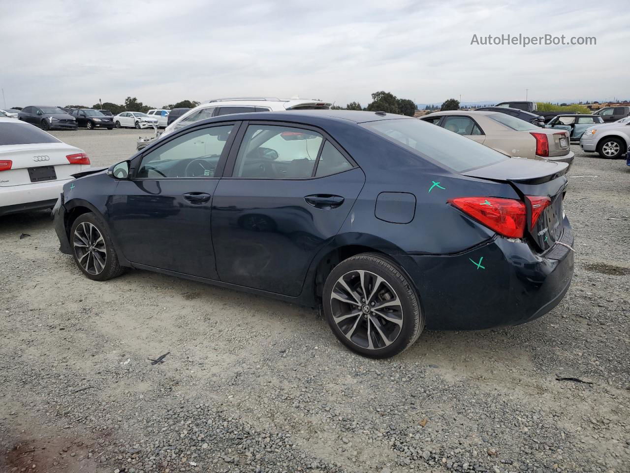 2017 Toyota Corolla L Blue vin: 5YFBURHE9HP639366