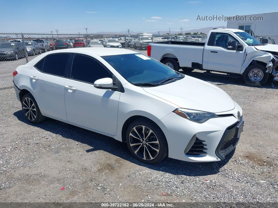 2017 Toyota Corolla Se Белый vin: 5YFBURHE9HP643921