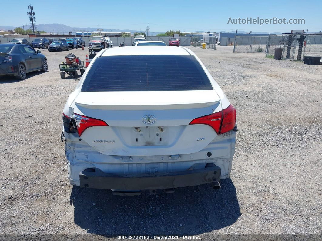 2017 Toyota Corolla Se Белый vin: 5YFBURHE9HP643921