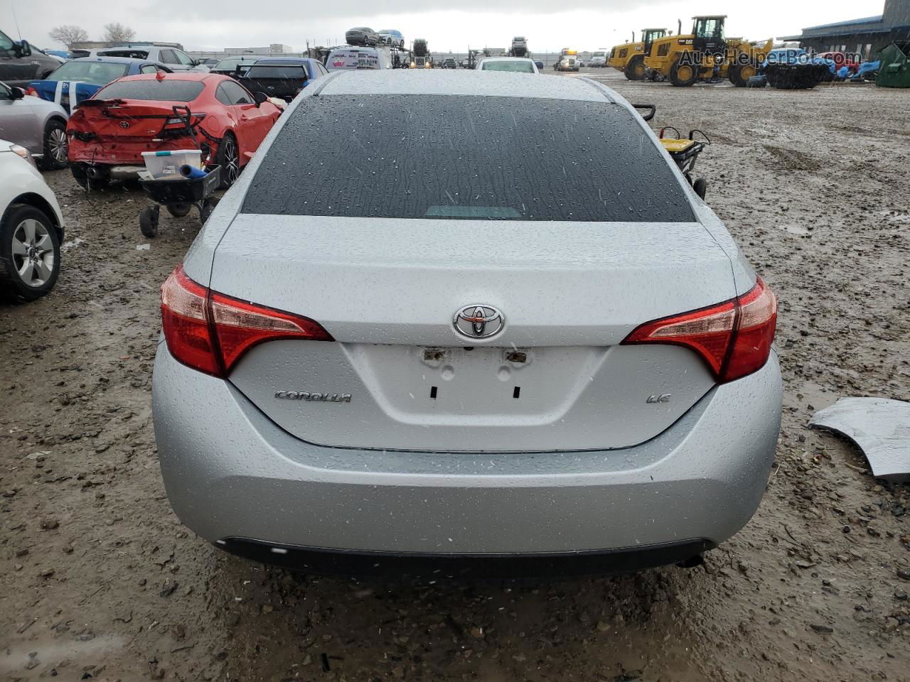 2017 Toyota Corolla L Silver vin: 5YFBURHE9HP646799