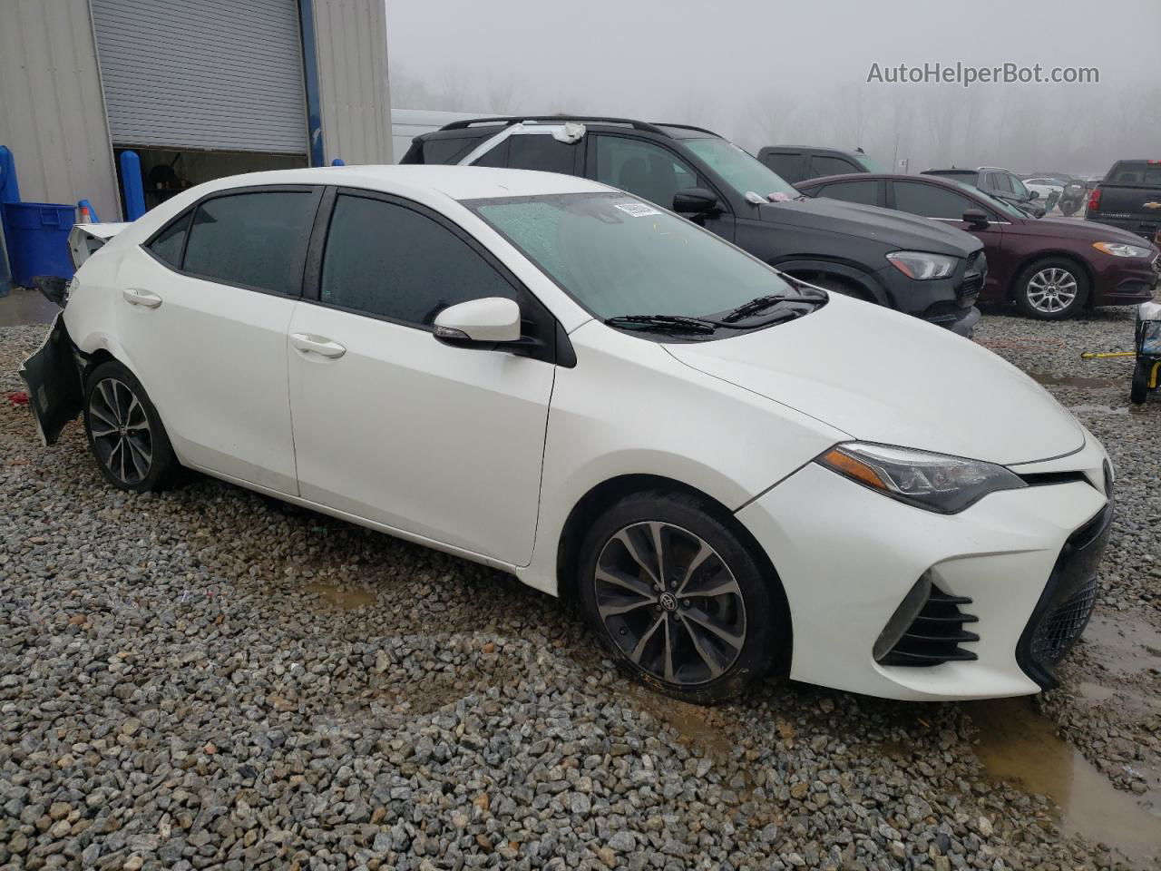 2017 Toyota Corolla L White vin: 5YFBURHE9HP650948